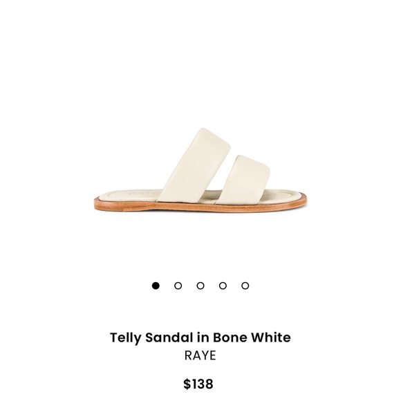 Raye - Bone White Telly Sandal. Size 8.5. - Picture 5 of 5